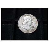 1958 FRANKLIN SILVER HALF DOLLAR