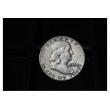 1958 FRANKLIN SILVER HALF DOLLAR