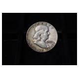 1957 FRANKLIN SILVER HALF DOLLAR