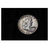 1958 D FRANKLIN SILVER HALF DOLLAR