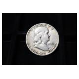 1951 FRANKLIN SILVER HALF DOLLAR
