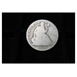 1856-O SEATED LIBERTY HALF DOLLAR 90%