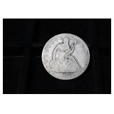 1857 SEATED LIBERTY HALF DOLLAR 90%