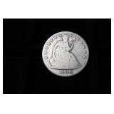 1856 SEATED LIBERTY HALF DOLLAR 90%