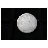 1855-O SEATED LIBERTY HALF DOLLAR 90%