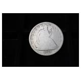 1875 SEATED LIBERTY HALF DOLLAR 90%
