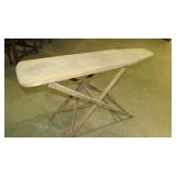PRIMITIVE WOOD IRONING BOARD, 50" LONG, 16" WIDE