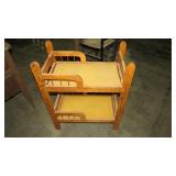 OAK DOLL BUNK BED