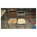 2 ANTIQUE COUNTRY SIDE CHAIRS