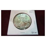 2011 1 OZ .999 SILVER EAGLE GEM BU