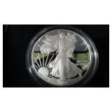 2008 W PROOF .999 1 OZ SILVER EAGLE W/BOX/PAPERS
