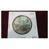 1998 1 OZ .999 SILVER EAGLE GEM BU