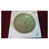 1880 P MORGAN SILVER $ 90%