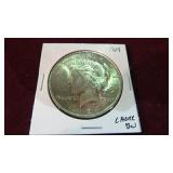 1924 P PEACE SILVER $ CHOICE BU 90%