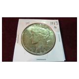1923 S PEACE SILVER DOLLAR AU