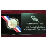2014 BASEBALL HALL OF FAME 1/2 $ W/BOX