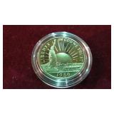 1986 PROOF ELLIS ISLAND HALF DOLLAR