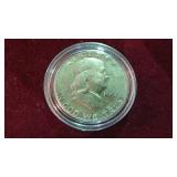 1954 P FRANKLIN 1/2 DOLLAR 90%