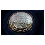 1 OZ .999 SILVER BLUE GRAY SILVER COMM. W/BOX