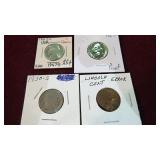 2 JEFF, BUFFALO NICKELS, LINC CENT ERROR COINS