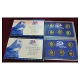 2005 & 2007 US STATE QTR PROOF SETS