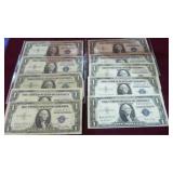 10 $1 SILVER CERTIFICATES