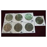 7 IKE DOLLARS VARIOUS DATES