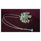 STAMPED .925 ELEPHANT NECKLACE 20"