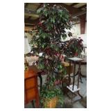 TALL ARTIFICIAL TREE W/LIGHTS, 82" TALL