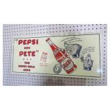VINTAGE METAL PEPSI SIGN, 20 YEARS+