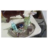 PLATEAU MIRROR W/VANITY COLLECTION, FIGURINE