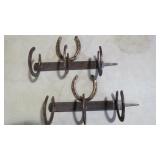 2 WELDED HORSE SHOE & RASP SETS