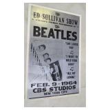 BEATLES ON ED SULLIVAN ADV. POSTER, 1964