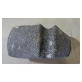 5" LONG GROOVED AXE, COLORFUL SPECKLED GRANITE