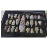 FRAME OF 25 COLORFUL ARROWHEADS