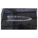 5.5" CLEAR QUARTZ ARROWHEAD IN CASE