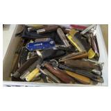 ALUM CASE OF 50 USED POCKET KNIVES