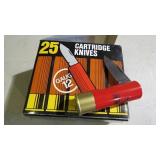 BOX 25 WINCHESTER SHOT GUN SHELL KNIVES