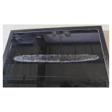 10" CLEAR QUARTZ DOUBLE POINTED BLADE IN CASE