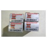 4 BOXES OF 22 SHORT AMMO FULL