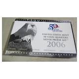 2006 US MINT STATE QTRS. SILVER PROOF SET