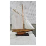 WOOD SAIL BOAT