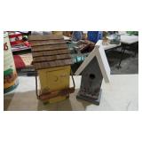OUTHOUSE TISSUE HOLDER & BIRD HOUSE