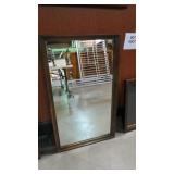 LARGED FRAMED MIRROR, 41 X 24"