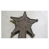 GAR 61 - 65 STAR GRAVE MARKER 8 X 18"