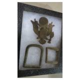 ANTIQUE MILITARY BUCKLES, UNIFORM DECOR PIN