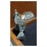 SMALL BRASS HANDMADE SADDLE & STIRRUPS