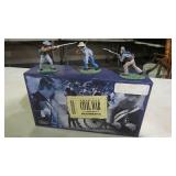 3 CONFEDERATE ADV. SET METAL SOLDIERS NIB