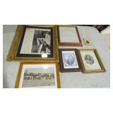 FRAMED MILITARY WAR TIME PHOTOS & TIN TYPE