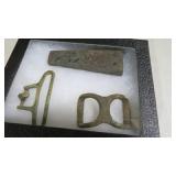 EARLY CIVIL WAR ERA BUCKLES, MISC. IN CASE